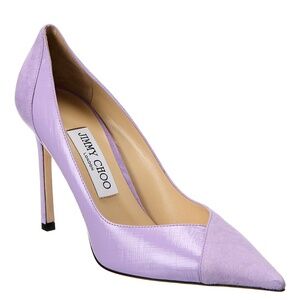 NEW Jimmy Choo Cass 95 Suede and Leather Pump